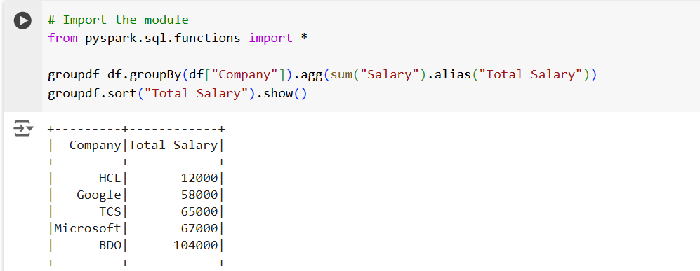 Sort the Dataframe Columns in PySpark Sort the Dataframe Columns in PySpark