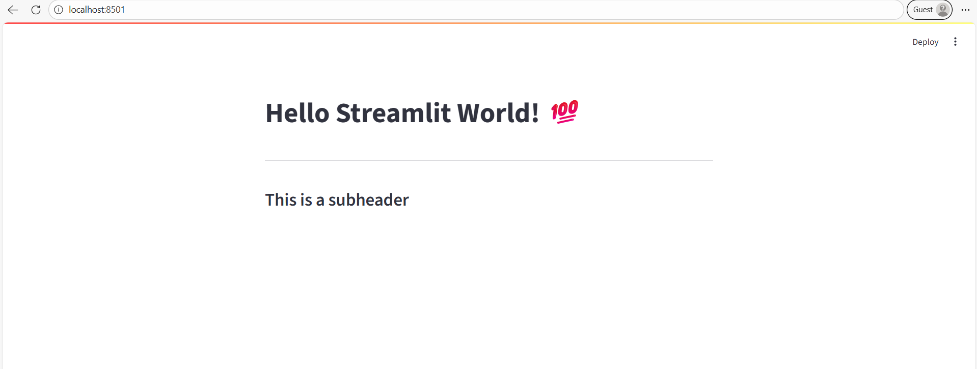divider() method in Streamlit