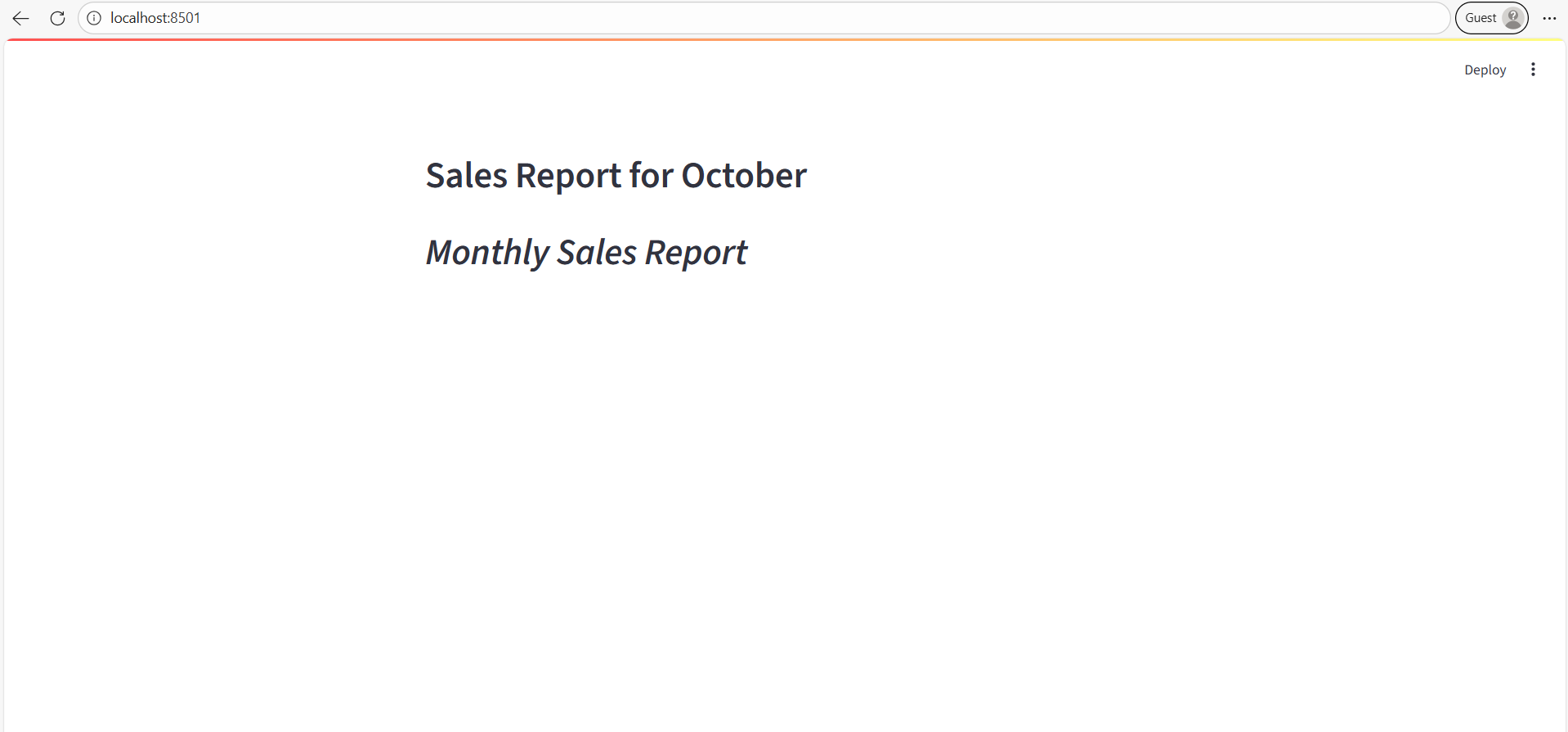 st.header() in Streamlit