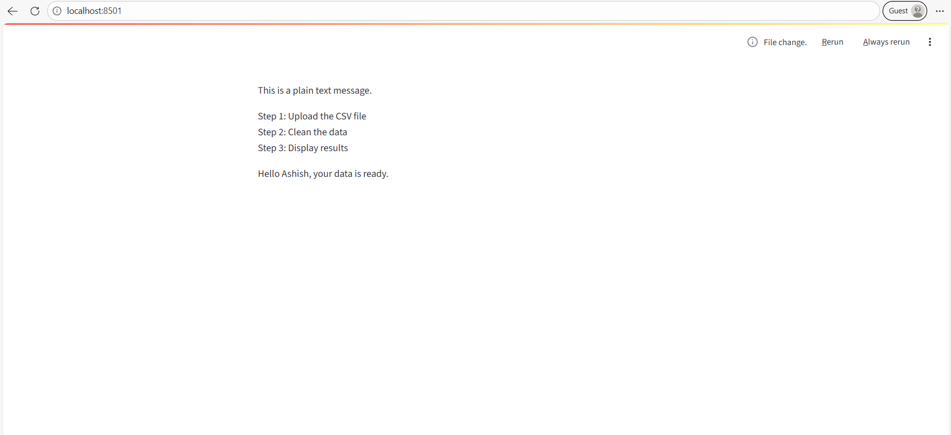 st.text method in Streamlit