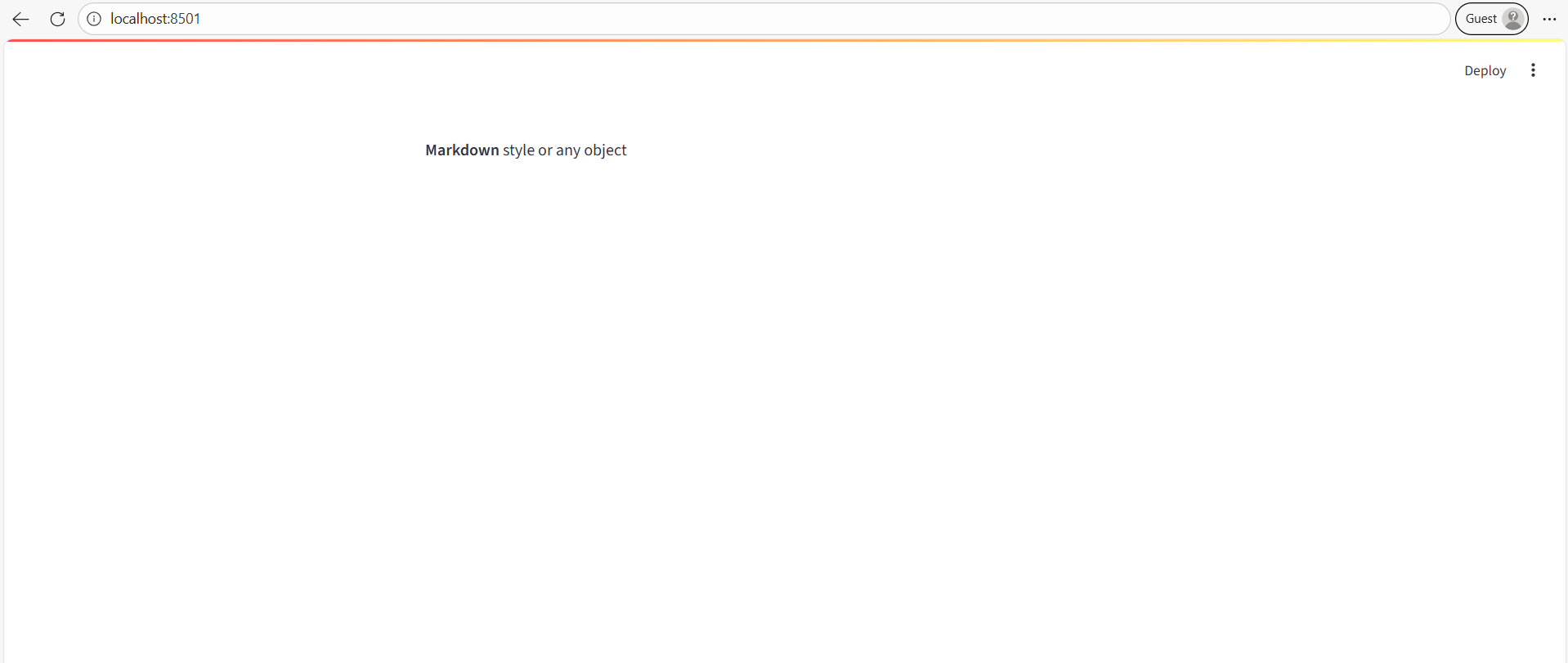 st.write method in Streamlit